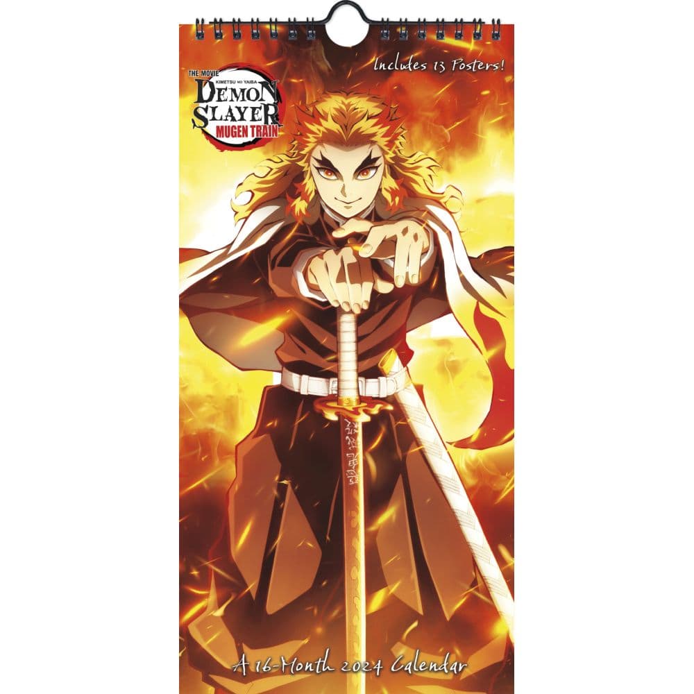 Demon Slayer 2025 Poster Slim Wall Calendar
