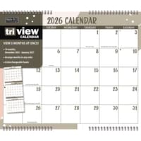 image Focused Tri View 2026 Wall Calendar