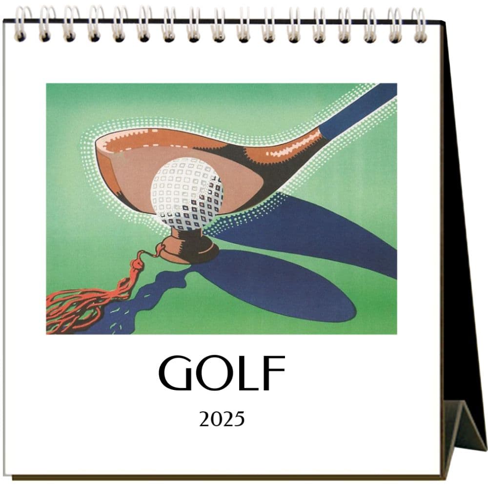 Golf 2025 Easel Desk Calendar Main Image