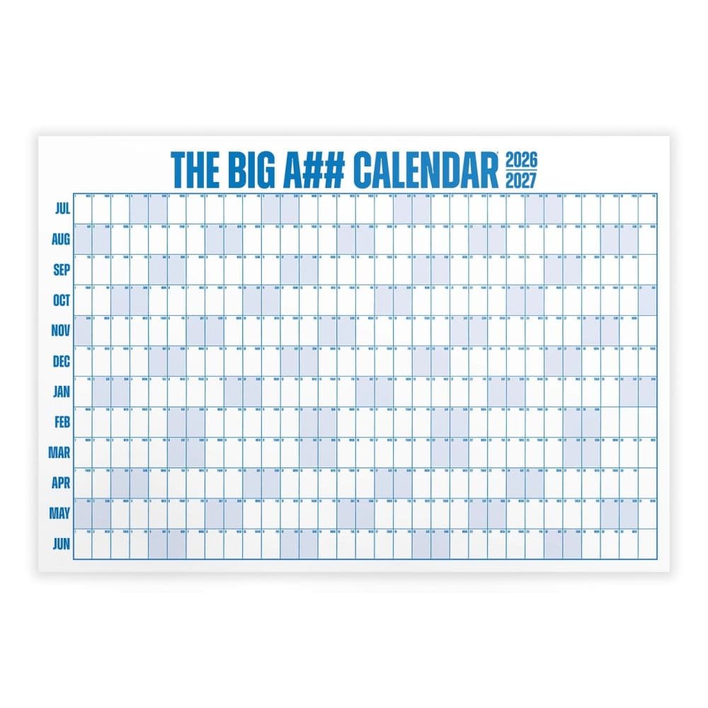Big A## 2027 Academic Wall Calendar Blue Main Product Image