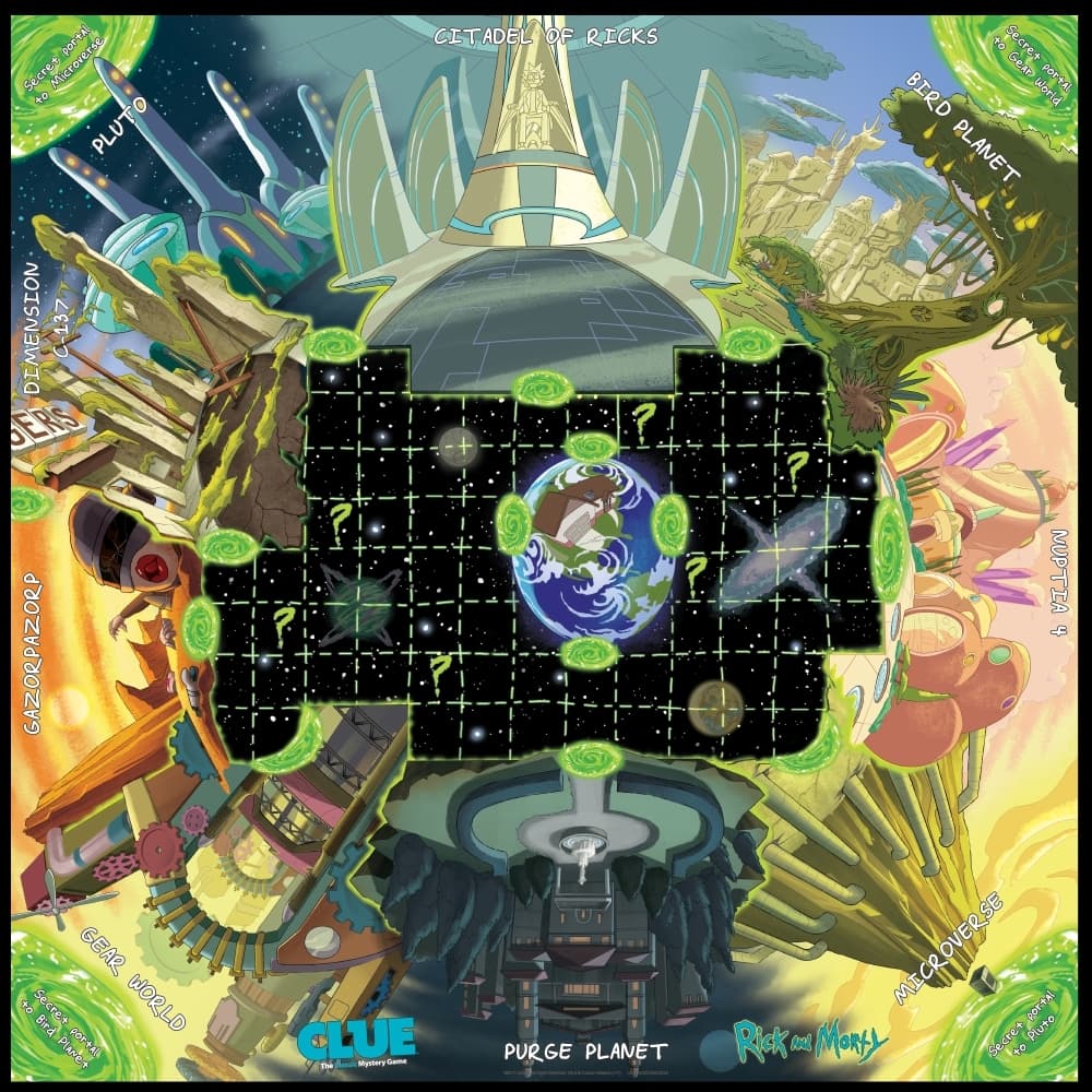 Rick and Morty Clue Board Game Alternate Image 2