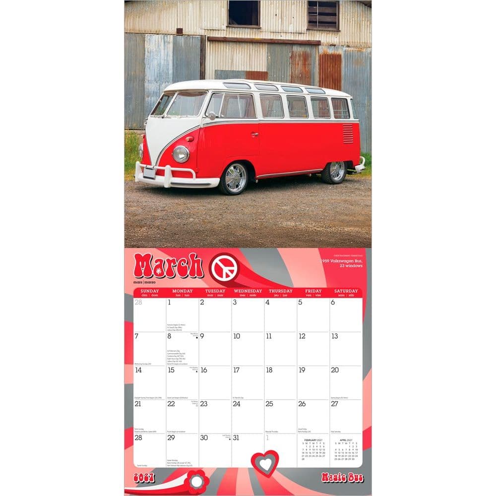 Magic Bus 2027 Wall Calendar Second Alternate Image