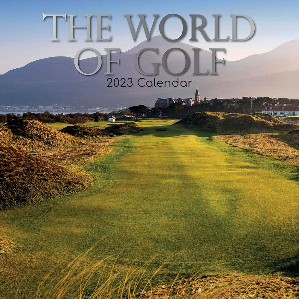 The Gifted Stationery Co Ltd World of Golf 2023 Wall Calendar SV