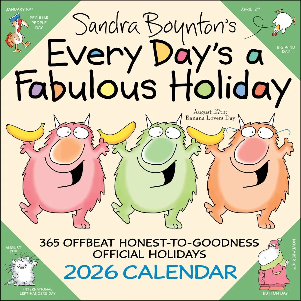 Every Days a Fabulous Holiday 2026 Wall Calendar