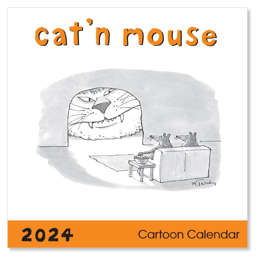 Cat & Mouse Cartoons 2024 Wall Calendar Main Image