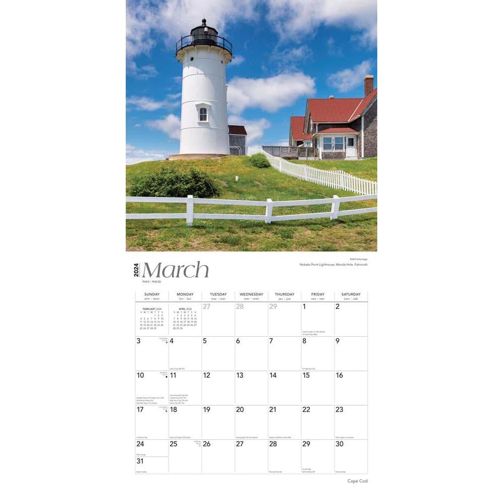 Cape Cod 2024 Wall Calendar