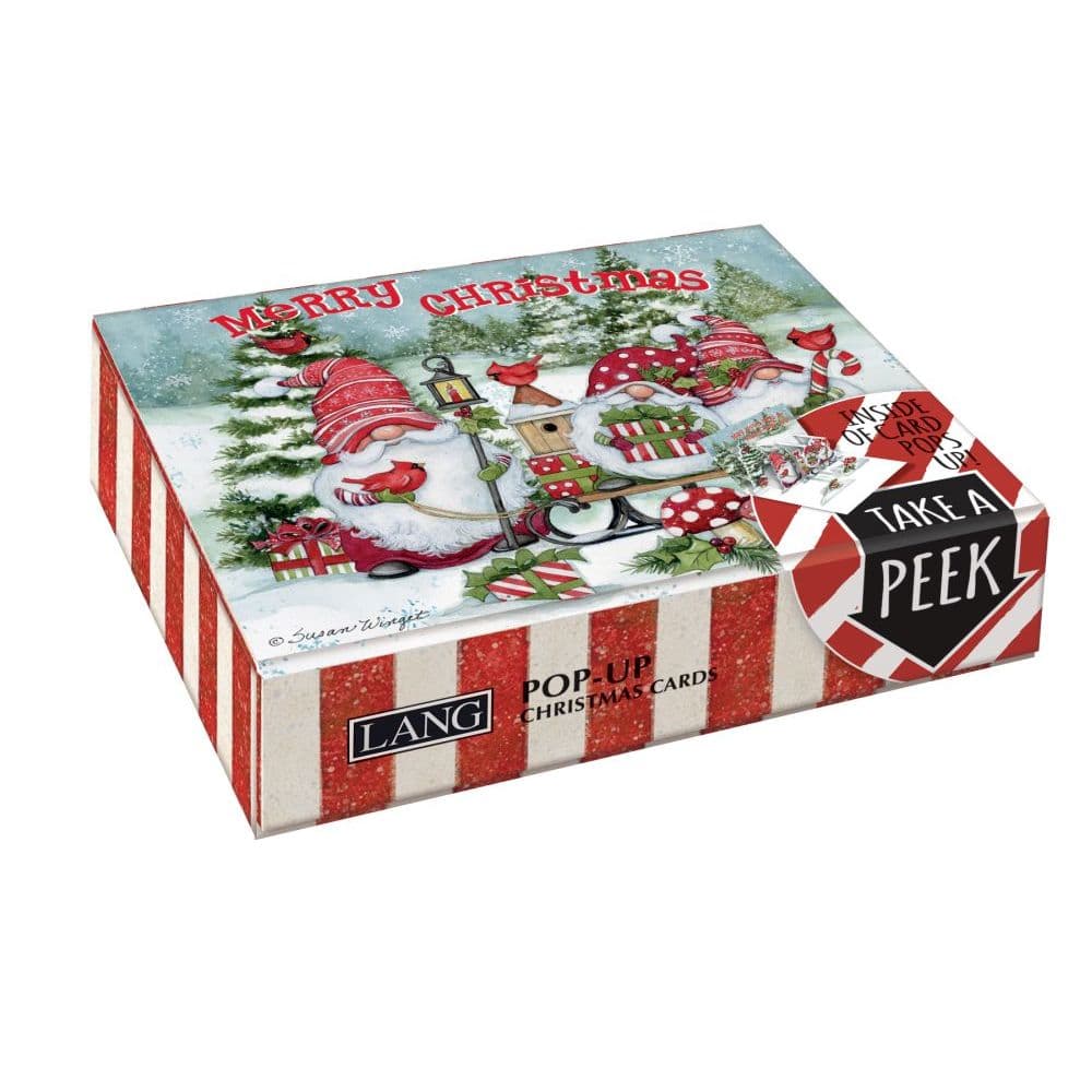 Holiday Gnomes 3D Pop-Up Christmas Cards (8 pack) by Susan Winget Alternate Image 4