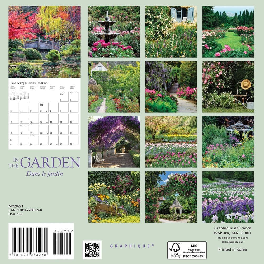 Garden In the Garden Mini Wall Calendar - Calendars.com
