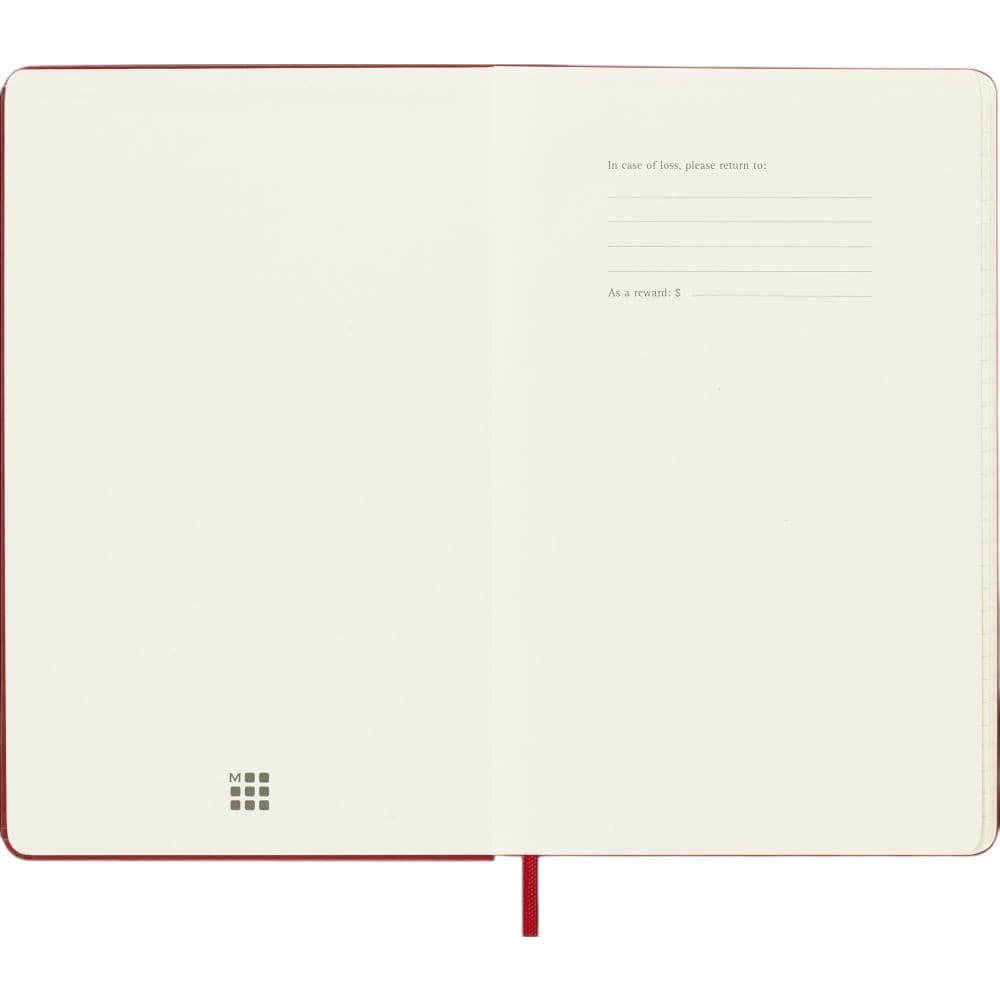 Moleskine Scarlet Red 2027 Large Hard Cover Weekly Planner Second Alternate Image