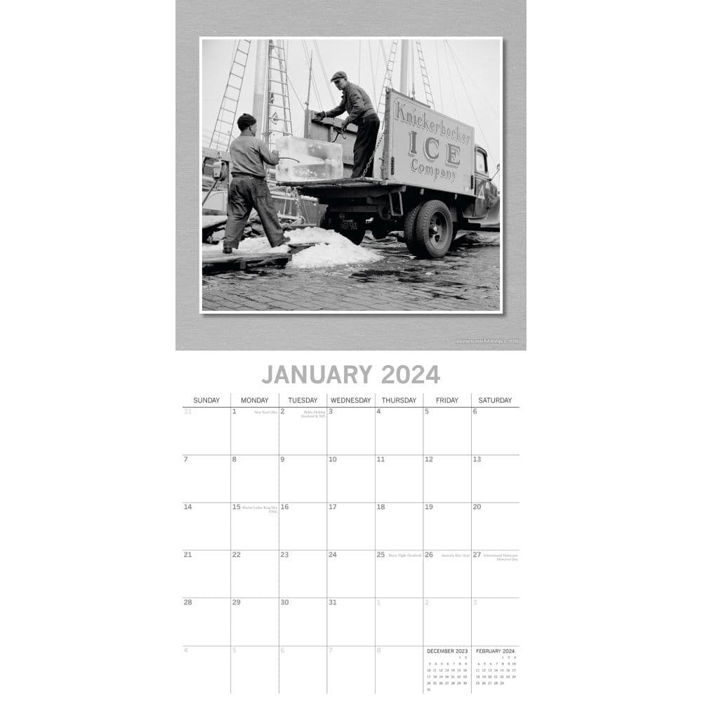Photography Classic 2024 Wall Calendar January