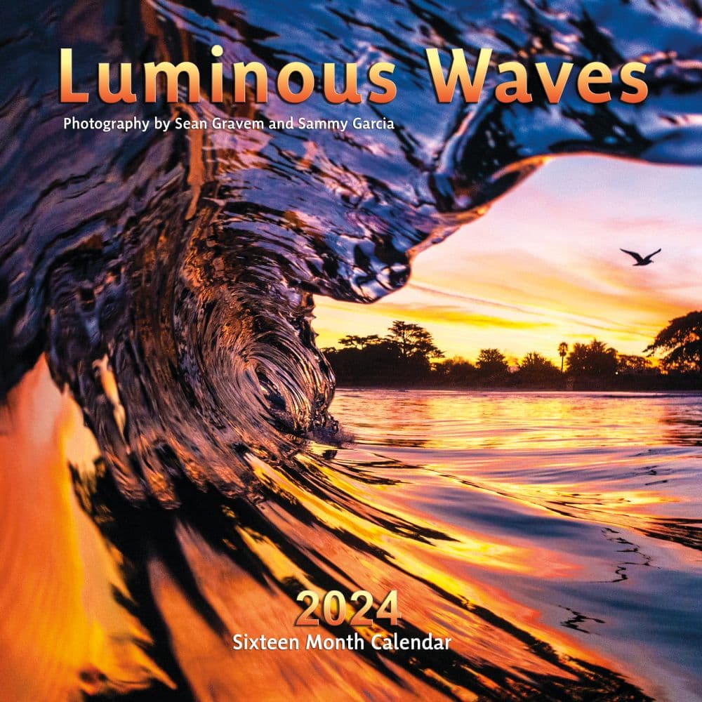 Luminous Waves 2024 Wall Calendar Main Product Image width=&quot;1000&quot; height=&quot;1000&quot;