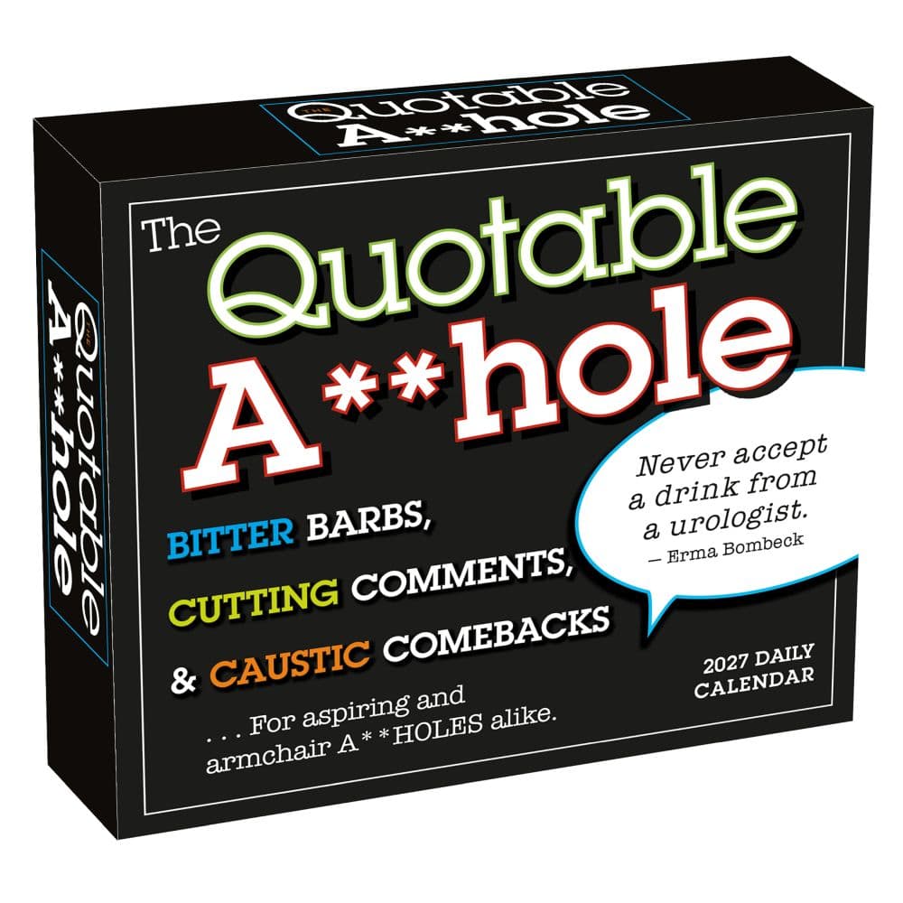 Quotable A**hole 2027 Desk Calendar Main Product Image