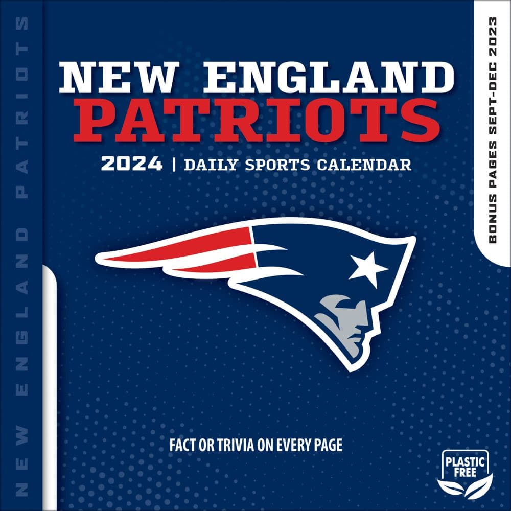 New England Patriots 2024 Desk Calendar