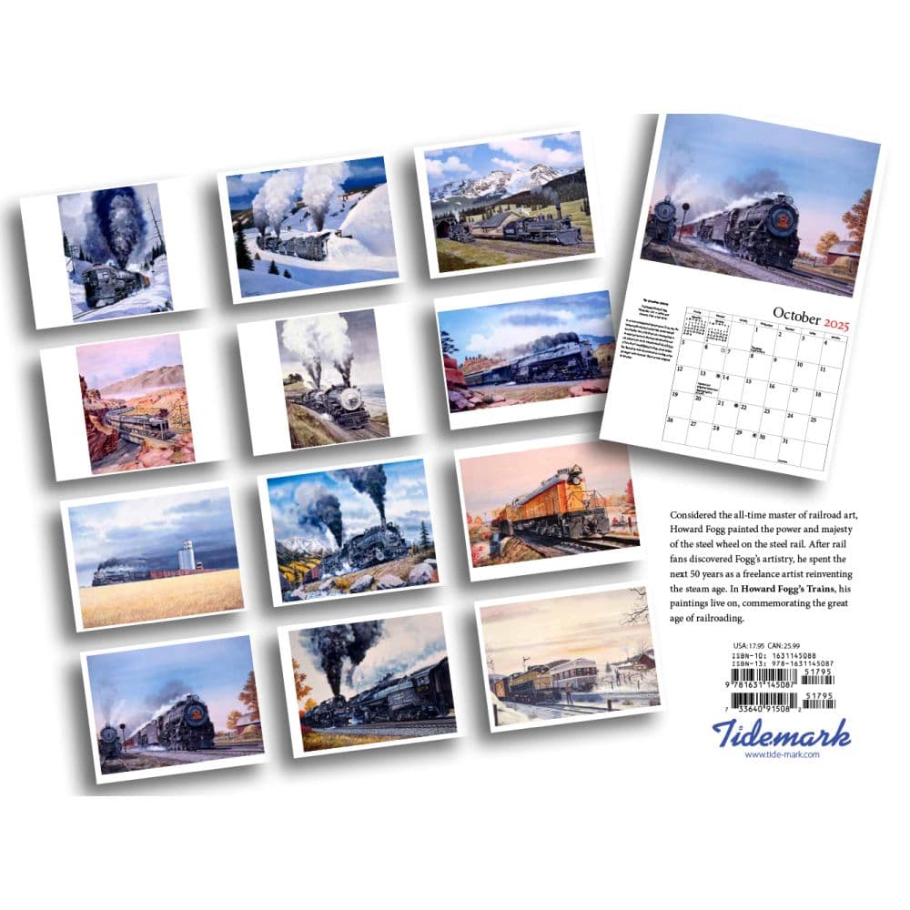 Howard Foggs Trains 2025 Wall Calendar First Alternate Image width=&quot;1000&quot; height=&quot;1000&quot;