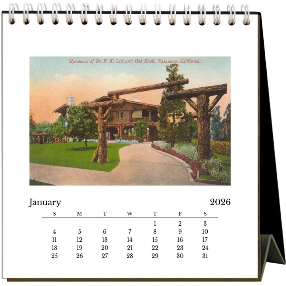 Craftsman Bungalows 2026 Easel Desk Calendar Second Alternate Image