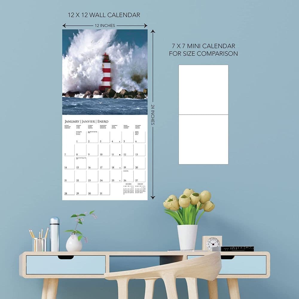 Lighthouses 2024 Wall Calendar Fourth Alternate Image width=&quot;1000&quot; height=&quot;1000&quot;