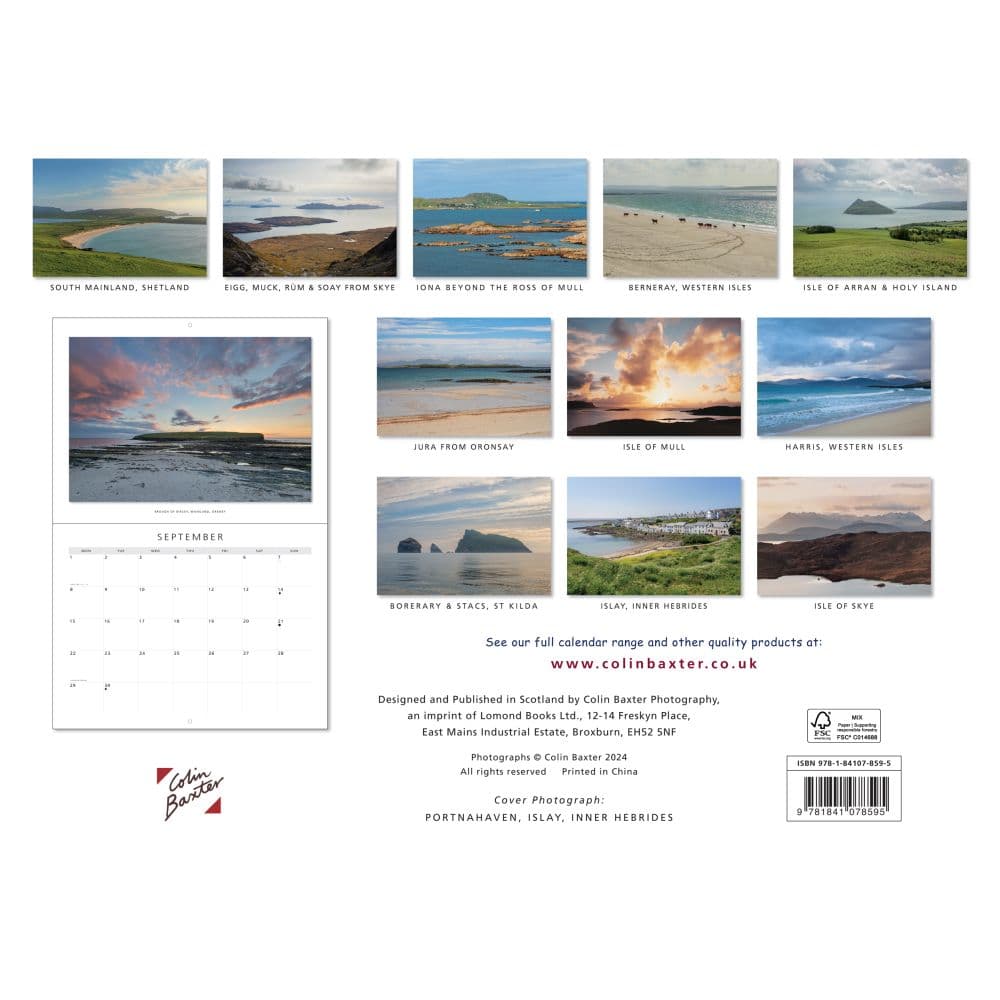 Scottish Islands 2025 Wall Calendar First Alternate Image width="1000" height="1000"