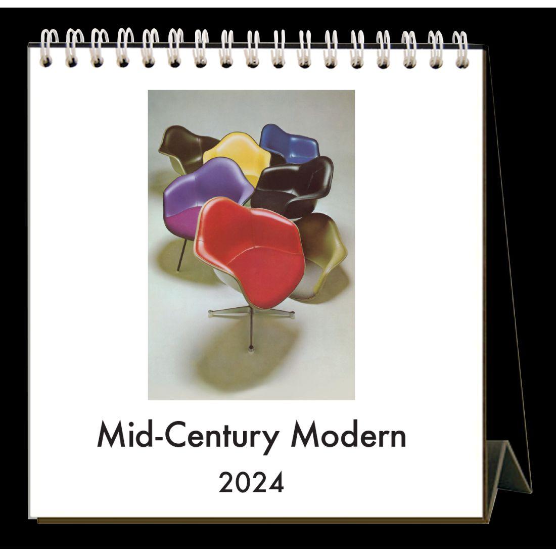 MidCentury Modern 2024 Easel Desk Calendar