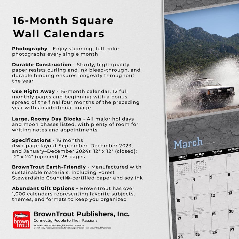 Jeep 2024 Wall Calendar