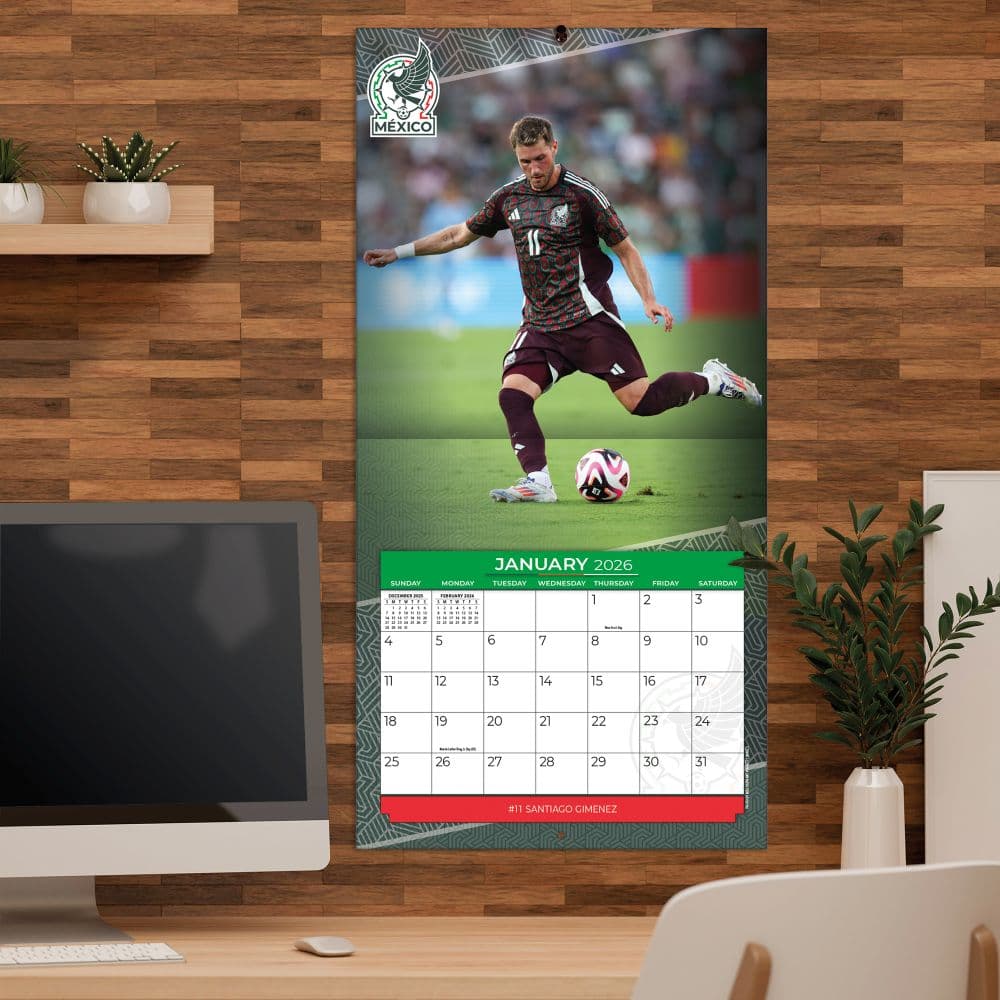 Mexican Soccer National Team 2026 Wall Calendar Fifth Alternate Image