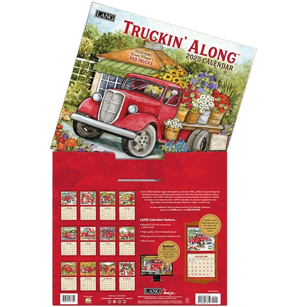 Truckin Along by Susan Winget 2025 Wall Calendar Sixth Alternate Image width=&quot;1000&quot; height=&quot;1000&quot;