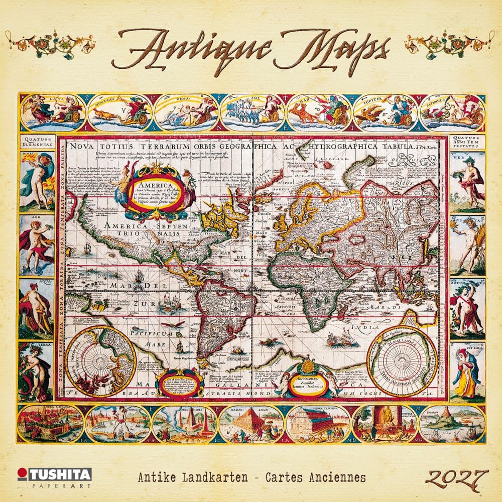 image Antique Maps 2027 Wall Calendar Main Product Image