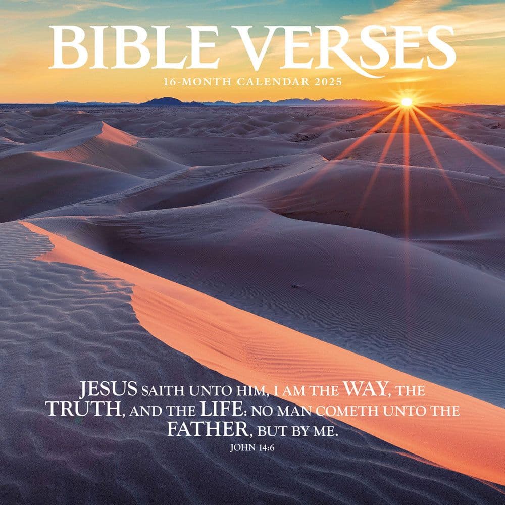 Bible Verses 2025 Wall Calendar   Main Image