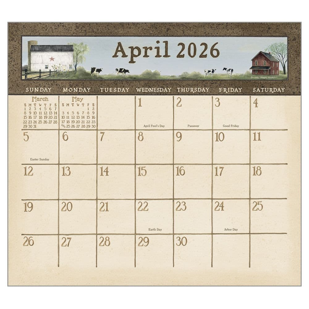 Country Blessings by Bonne Heppe Fisher 2026 Wall Calendar Third Alternate Image