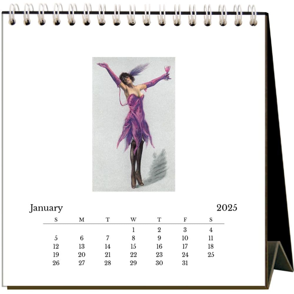 Wine 2025 Easel Desk Calendar Second Alternate Image width="1000" height="1000"