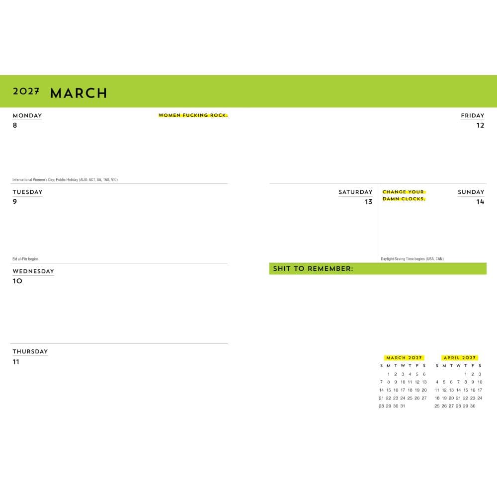 Carpe Fcking Diem 2027 Planner Second Alternate Image