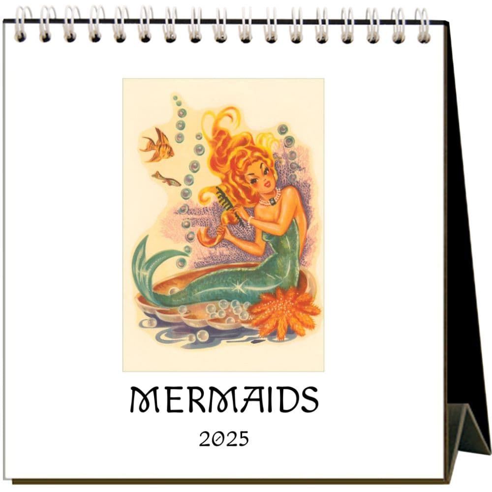 Mermaids 2025 Easel Desk Calendar Main Image