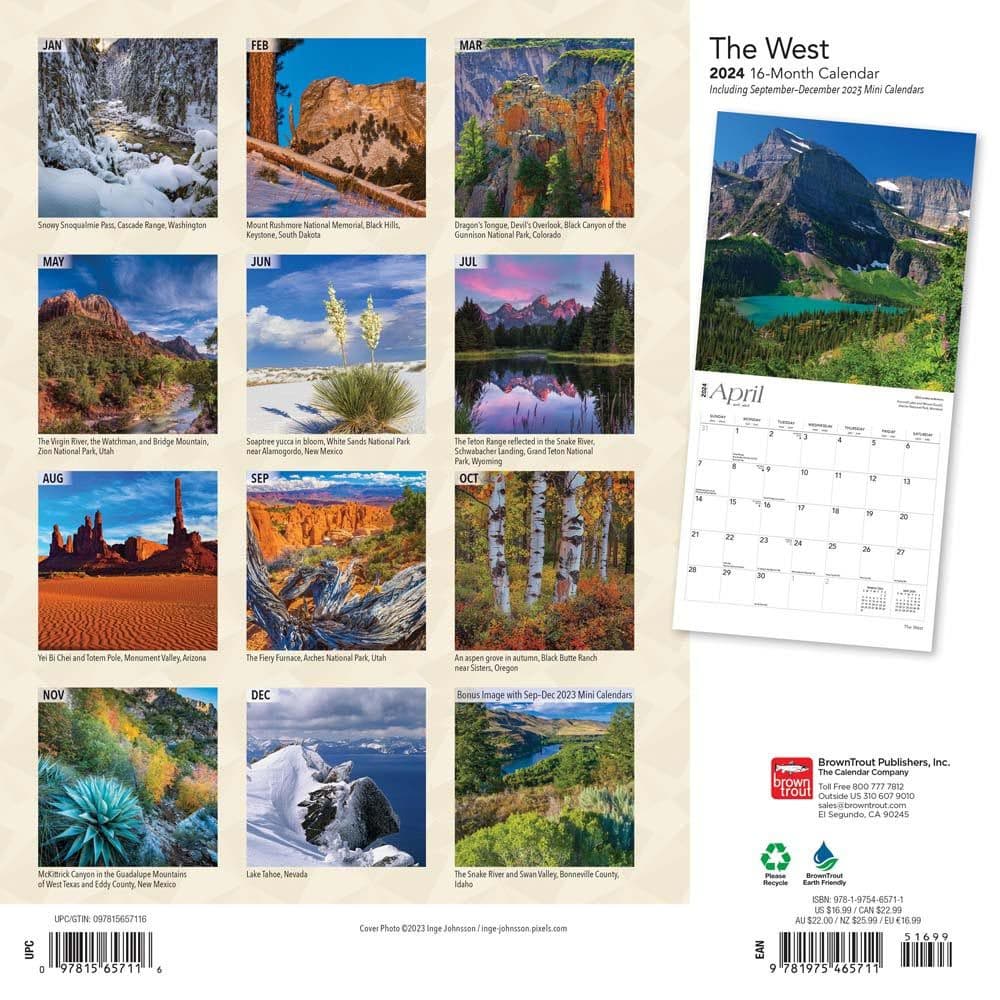 West 2024 Wall Calendar First Alternate  Image width=&quot;1000&quot; height=&quot;1000&quot;