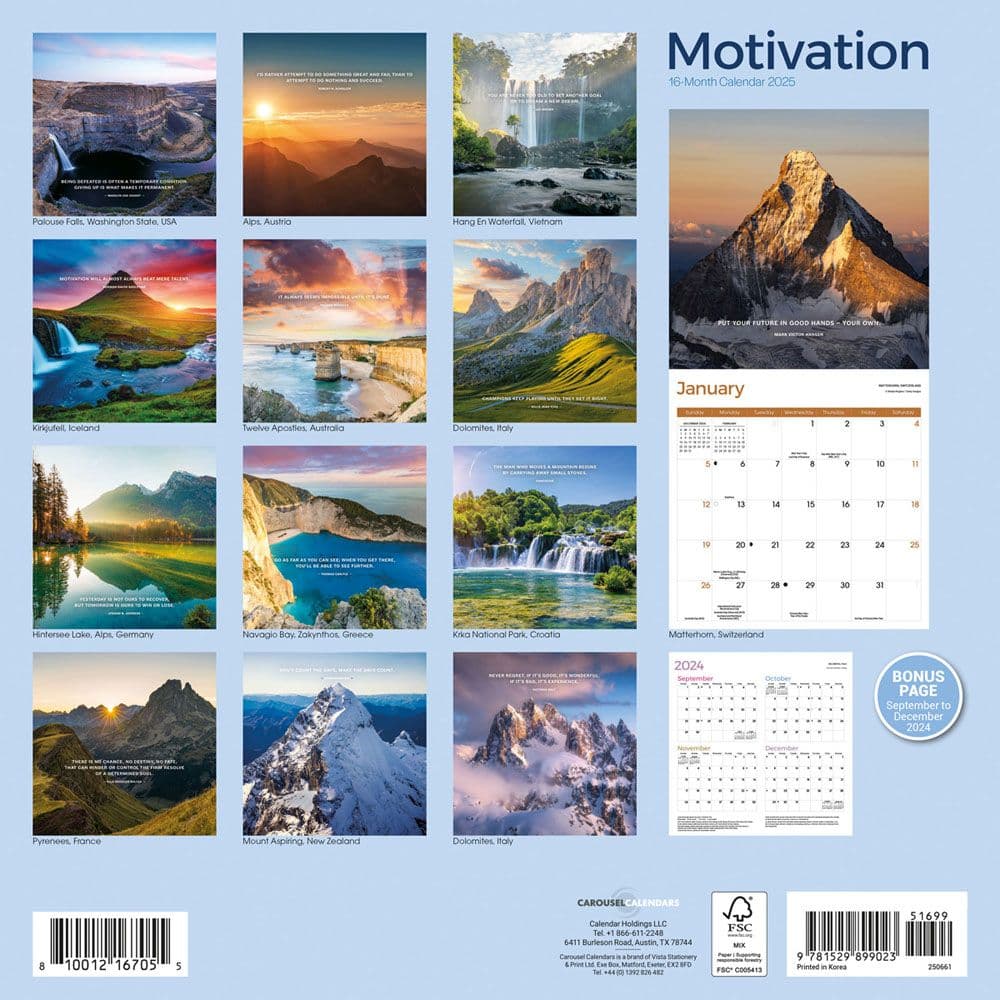 Motivation 2025 Wall Calendar First Alternate Image width=&quot;1000&quot; height=&quot;1000&quot;