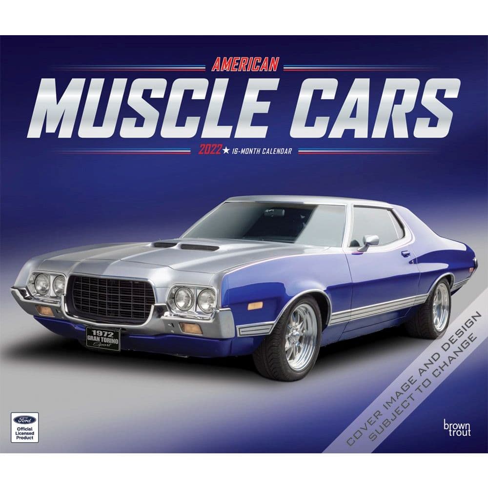 American Muscle Cars 2022 Deluxe Wall Calendar
