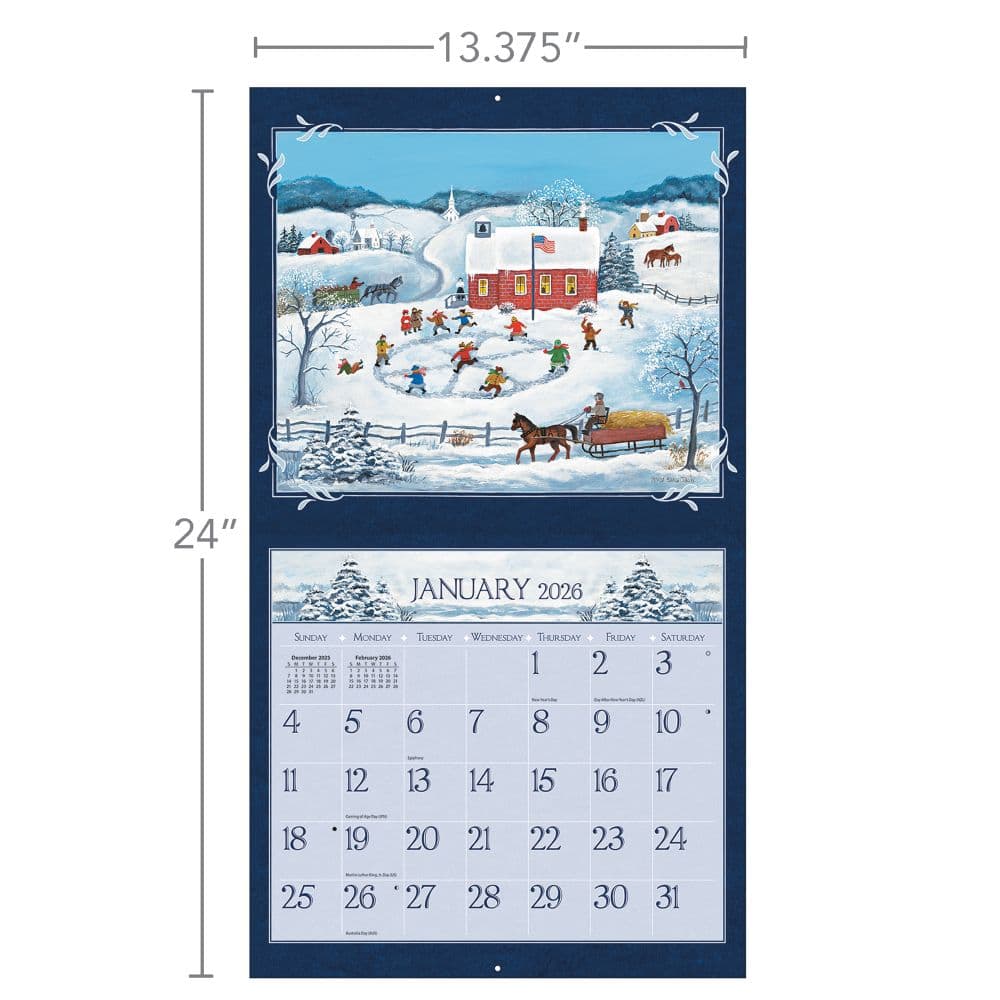 Lang Folk Art 2026 Wall Calendar by Mary Singleton_ALT6