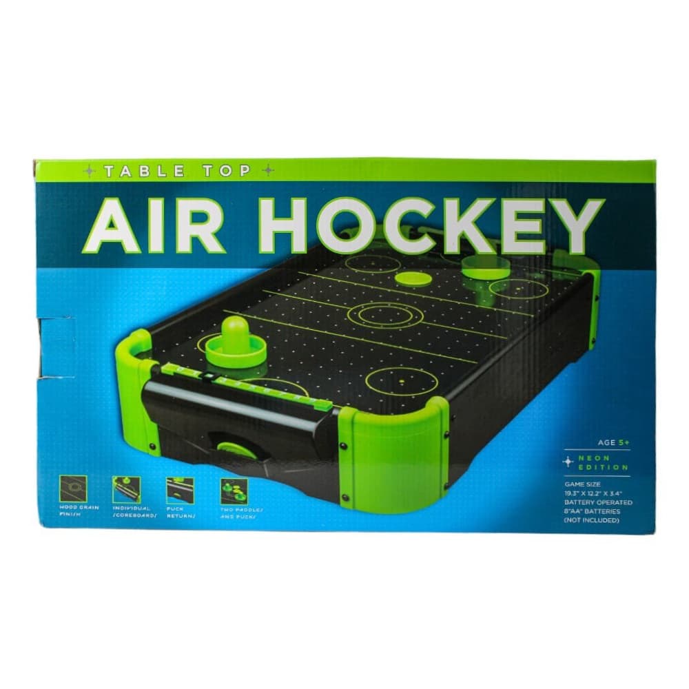 Tabletop Air Hockey 20 inch Neon