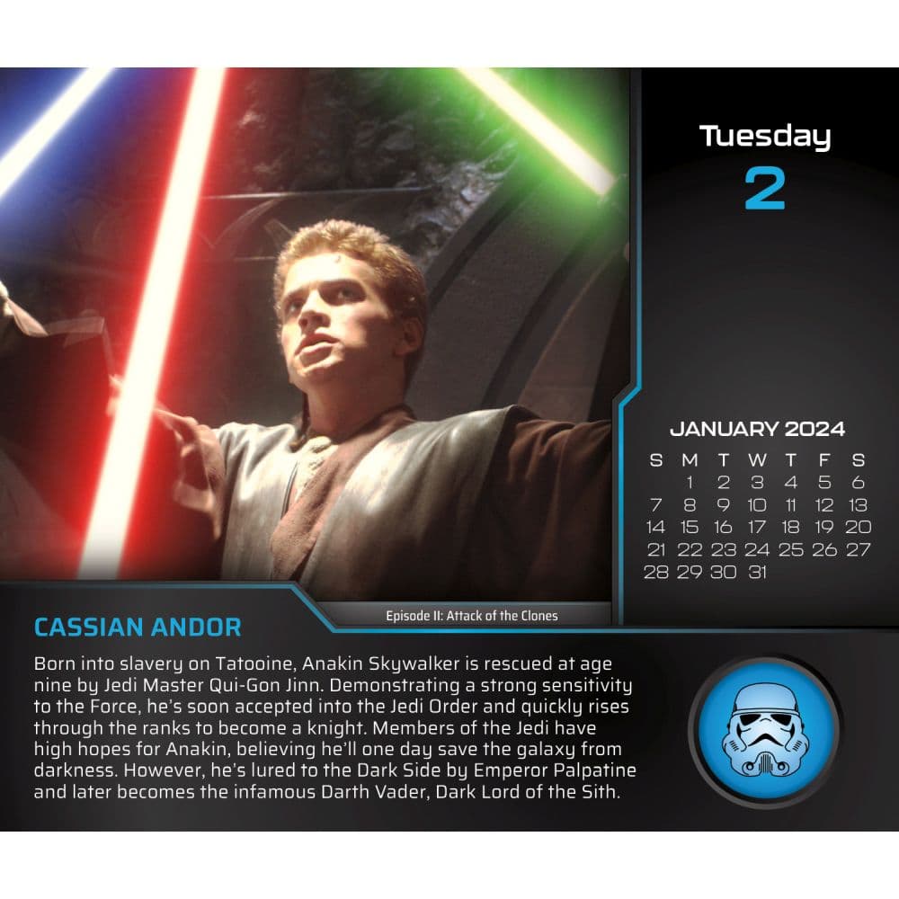 Star Wars 2025 Desk Calendar