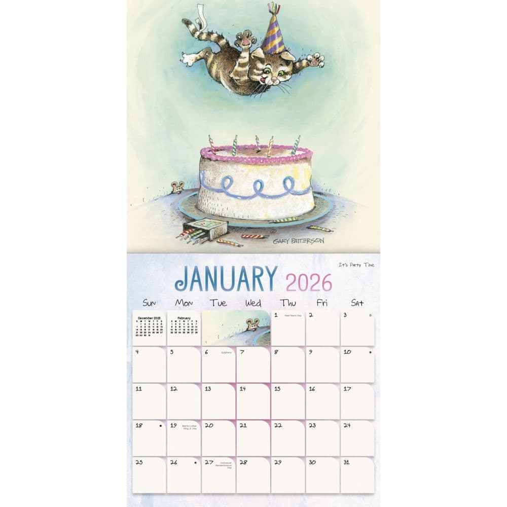 Gary Patterson Cats Exclusive with Bonus Print 2026 Wall Calendar Second Alternate Image