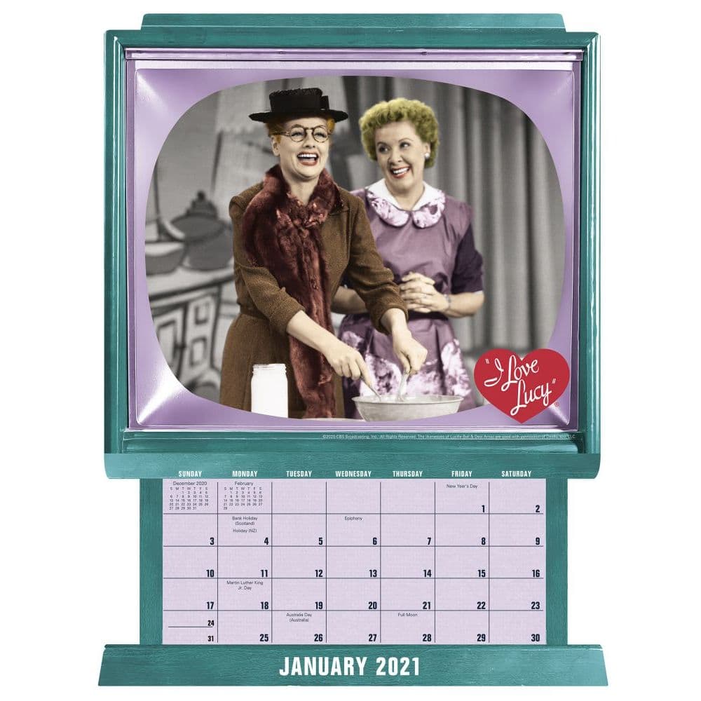 Office Products Day Dream Calendars 2021 I Love Lucy Wall Calendar