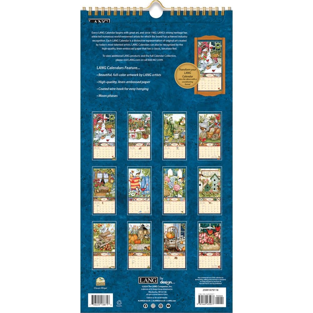 Heart and Home 2025 Vertical Wall Calendar by Susan Winget_ALT1