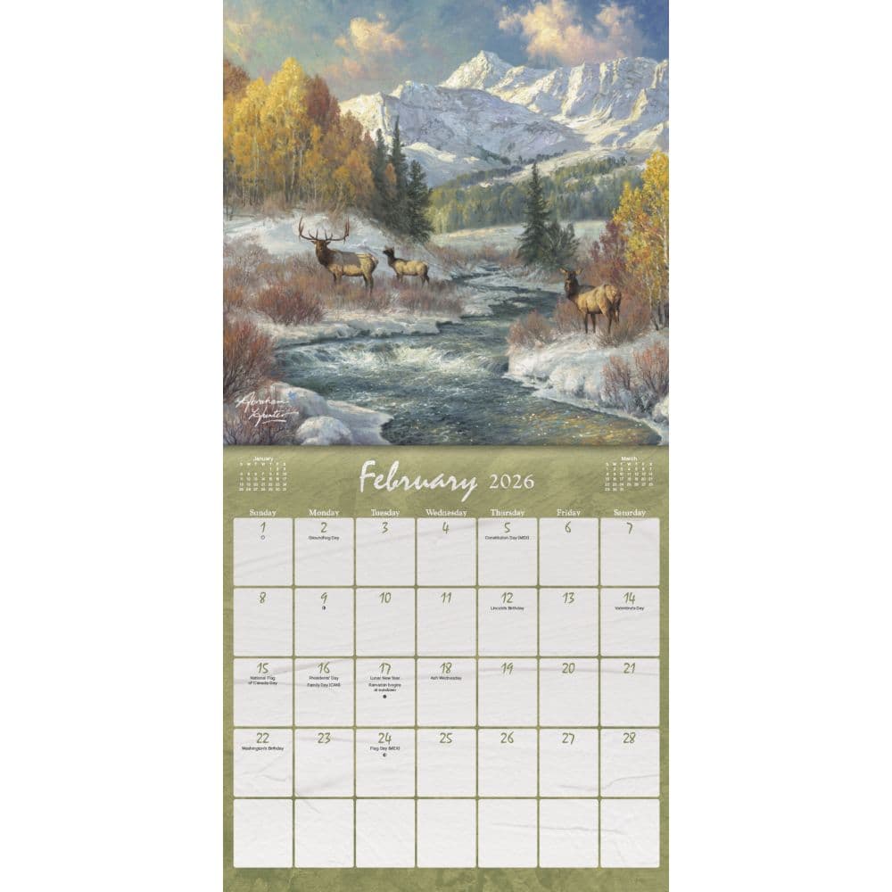 Country Road Abraham Hunter 2026 Mini Wall Calendar Third Alternate Image