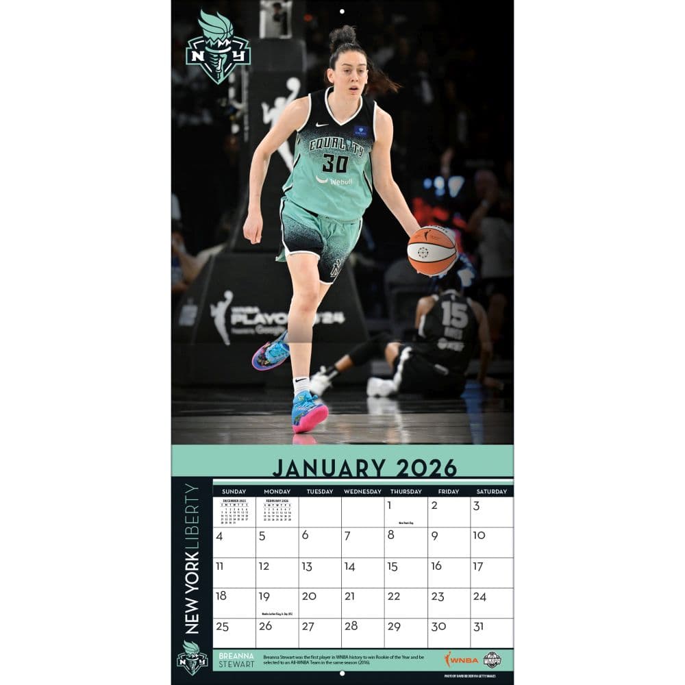 WNBA Elite 2026 Wall Calendar Third Alternate Image