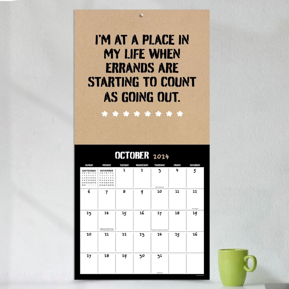 AntiAffirmations 2024 Wall Calendar