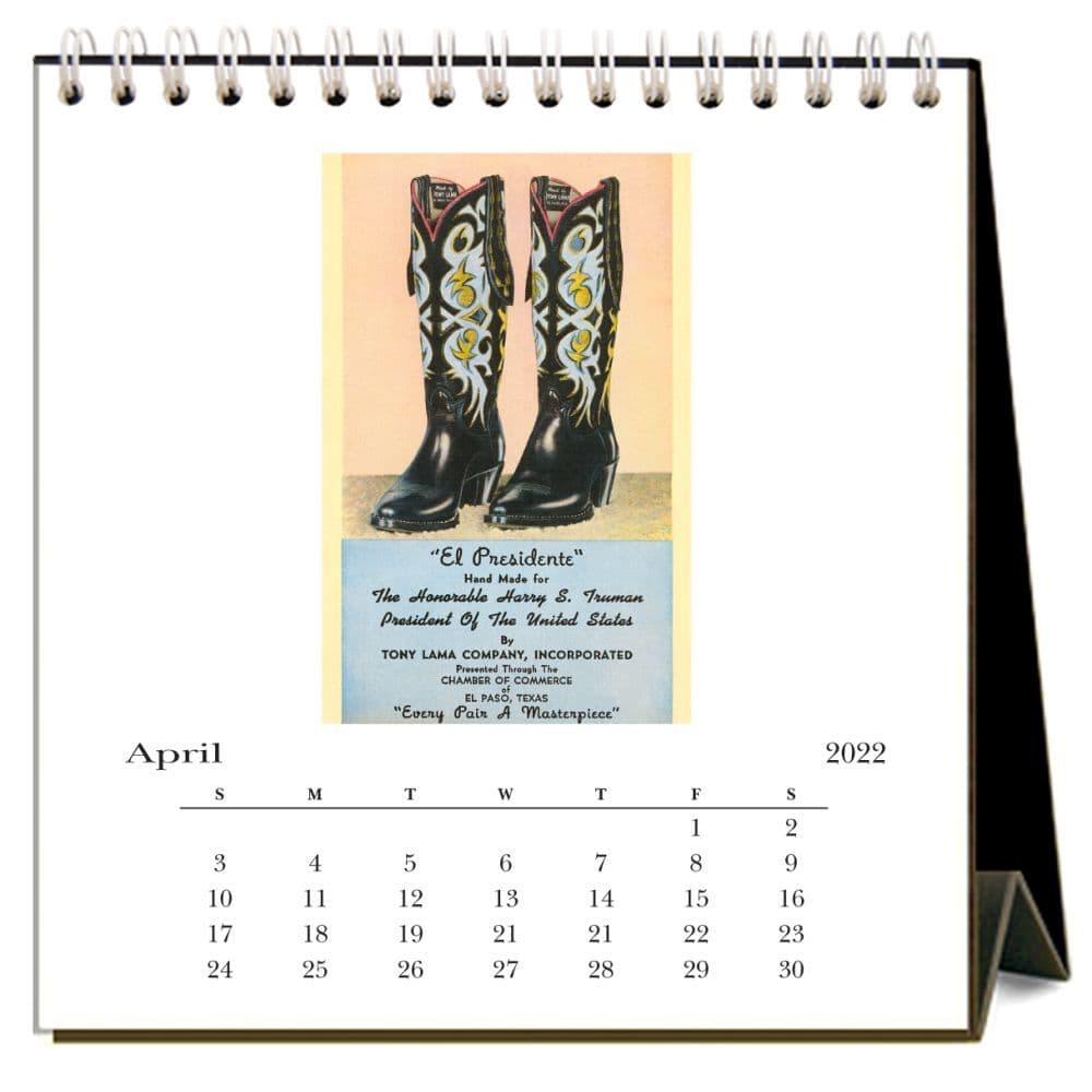 Truman 2022 Calendar Cowboys 2022 Desk Calendar - Calendars.com