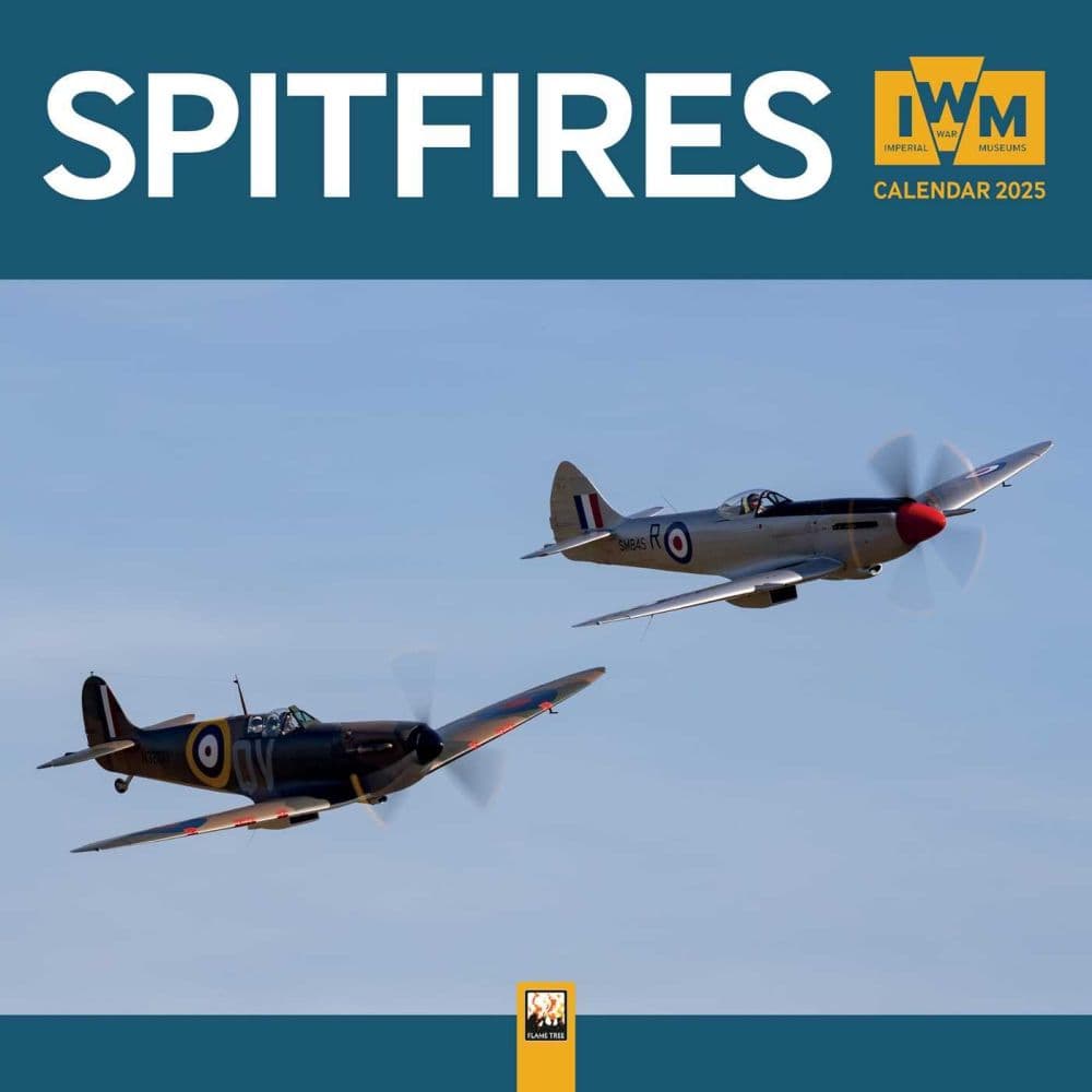 Spitfires Imperial War Mus 2025 Wall Calendar