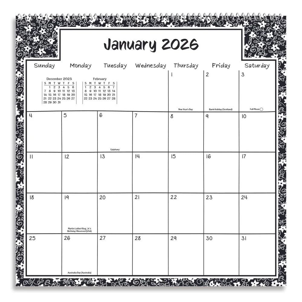 Sister I Love You 2026 Wall Calendar Third Alternate Image