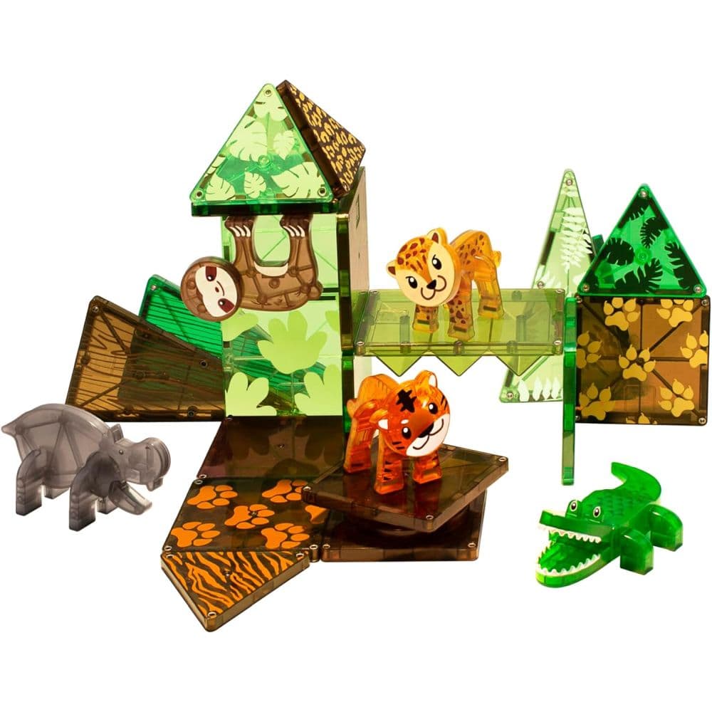Magna tiles 25 Piece Jungle Animals Set Third Alternate Image