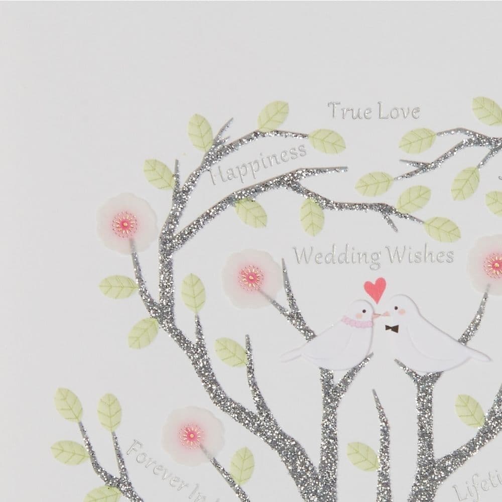 Two Birds in Tree Wedding Card Fifth Alternate Image width=&quot;1000&quot; height=&quot;1000&quot;