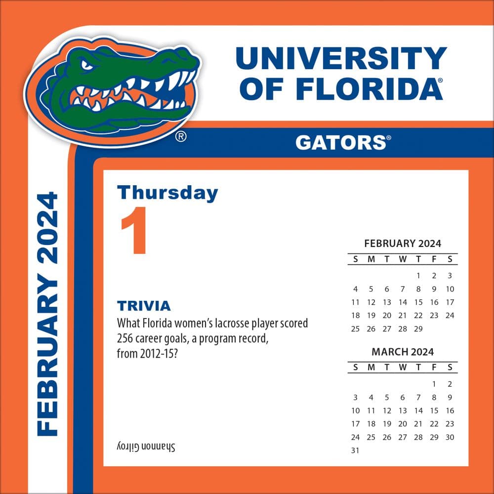 Florida Gators 2024 Desk Calendar Third Alternate Image width=&quot;1000&quot; height=&quot;1000&quot;