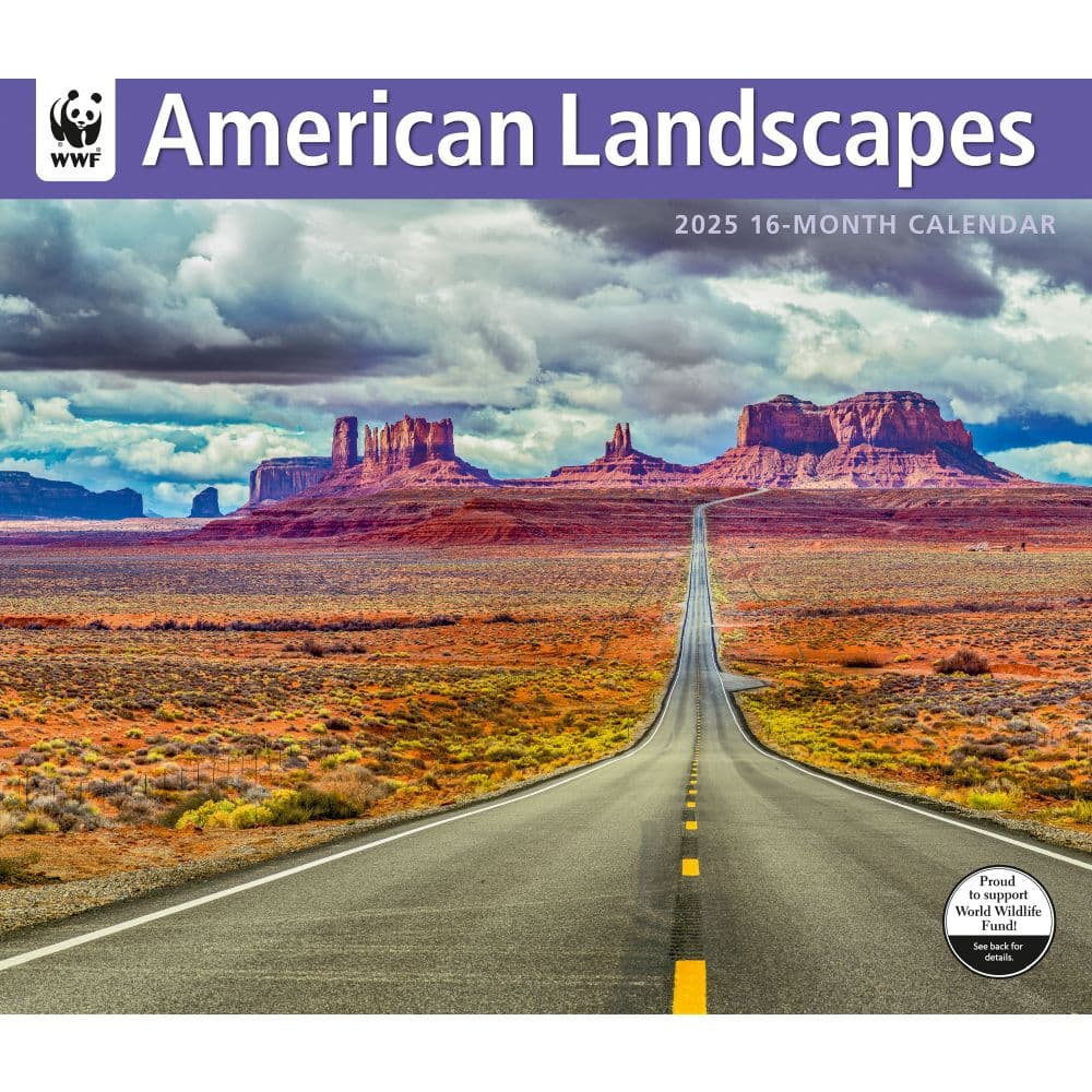 American Landscapes WWF 2025 Wall Calendar Main Image